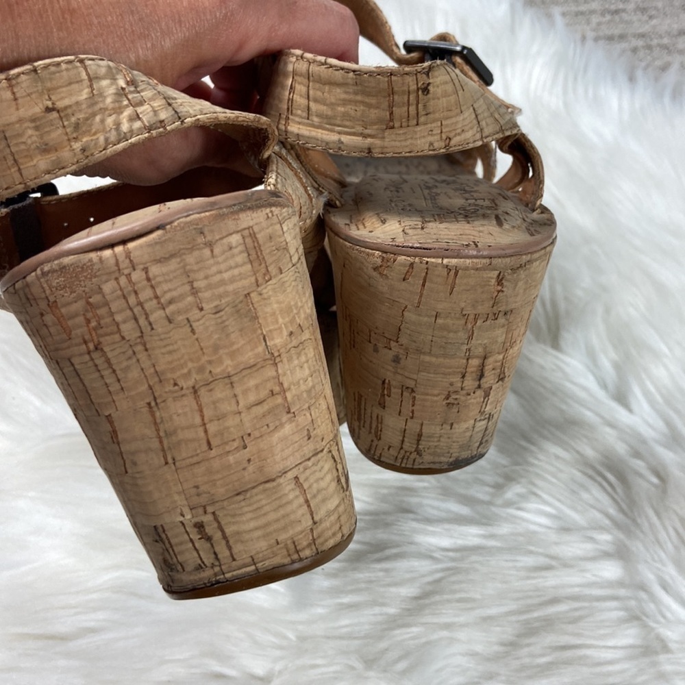 Kork-Ease Ava Cork Platform Ankle Strap Sandals 9 - Picture 5 of 11